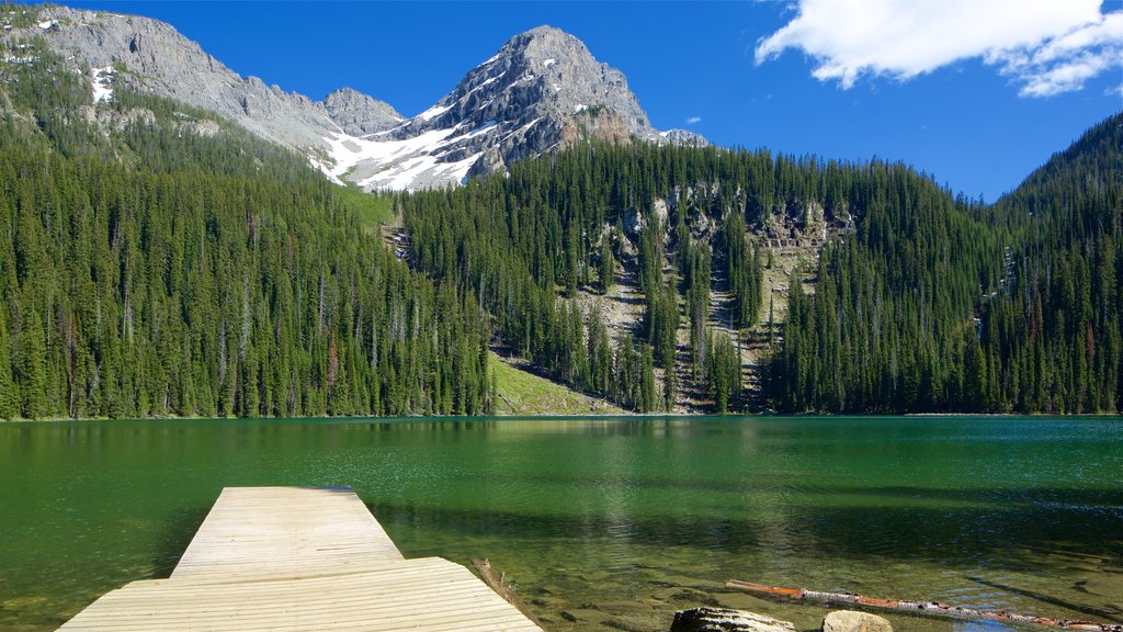 Top of the World Provincial Park featuring tranquil scenes and a lake or waterhole