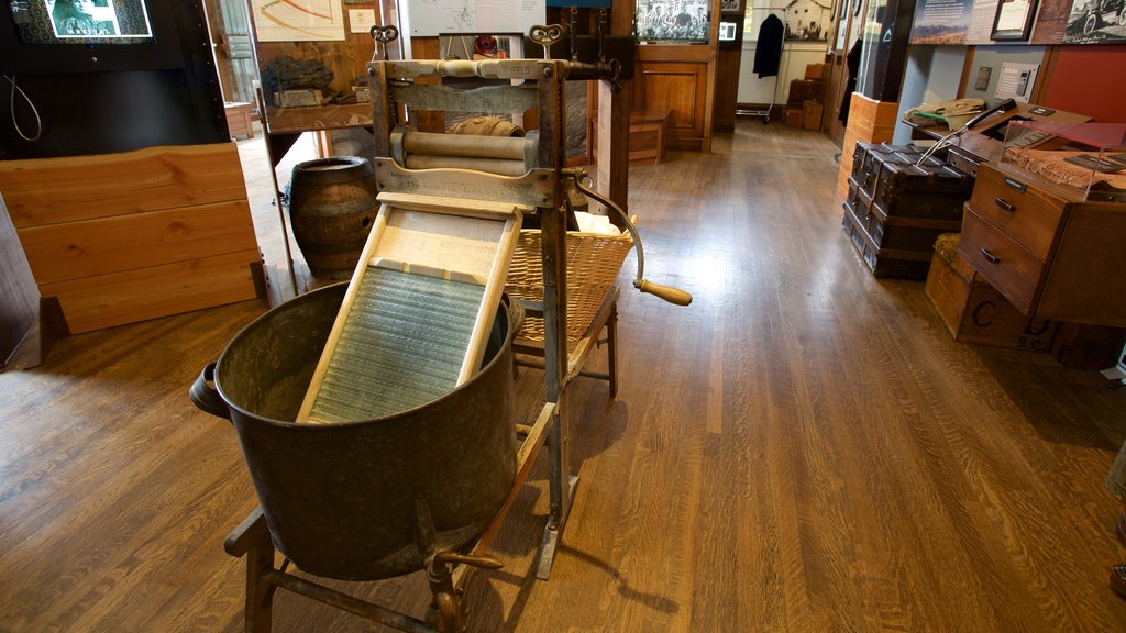 Fernie and District Museum featuring interior views and heritage elements