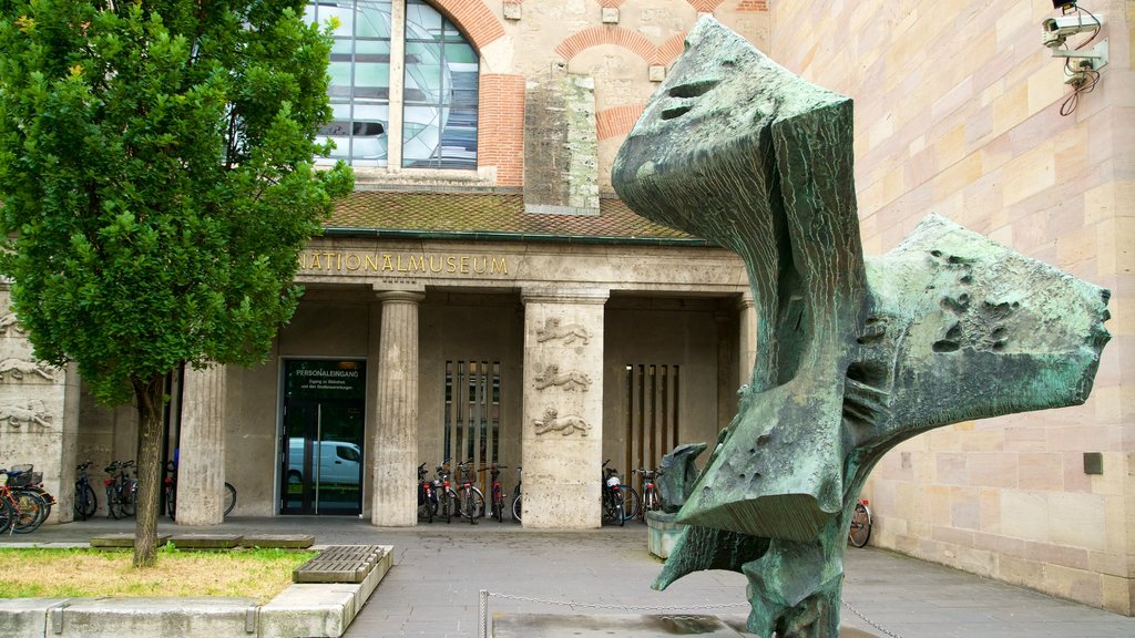 German National Museum featuring heritage elements and outdoor art