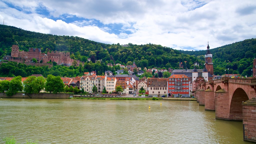 Karl Theodor Bridge which includes heritage elements, a river or creek and a bridge