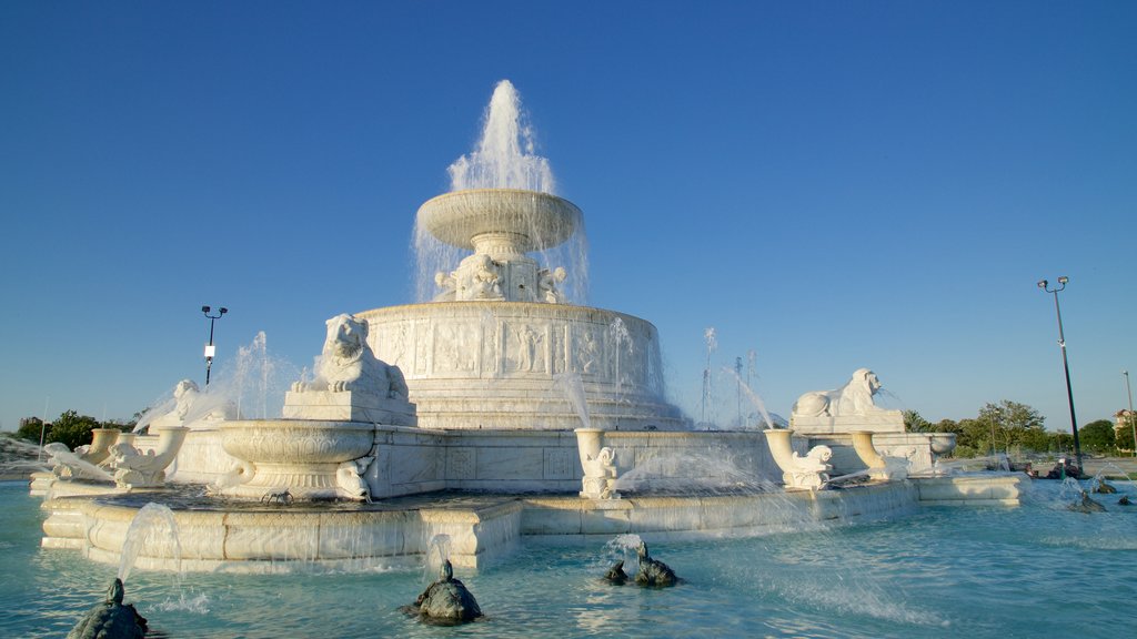 Belle Isle que incluye una fuente y elementos patrimoniales