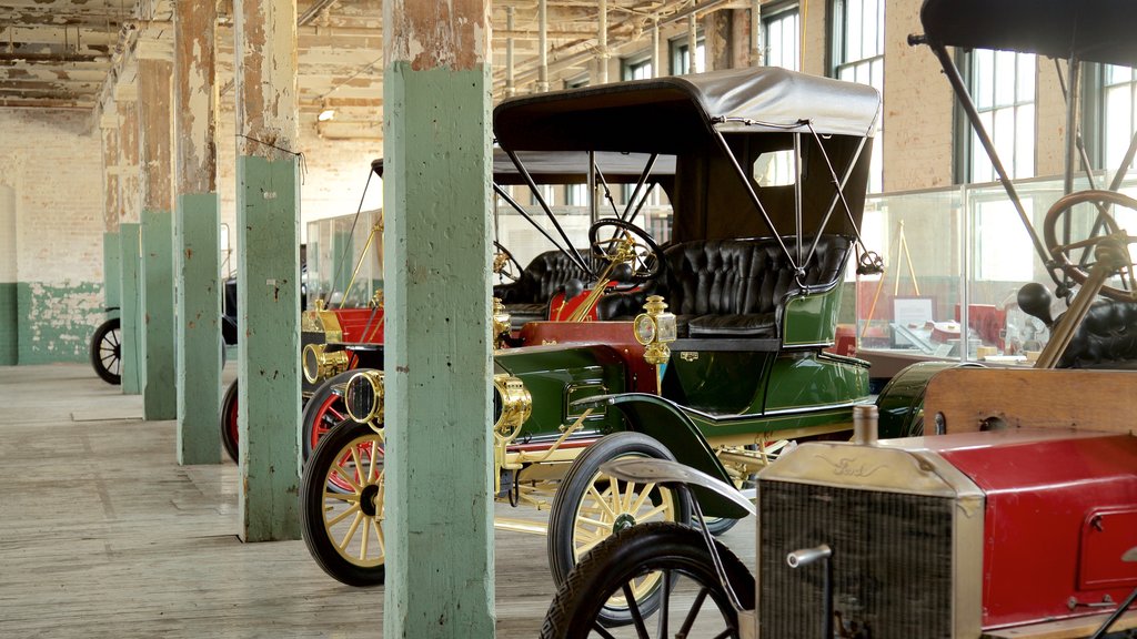 Model T Auto Heritage Complex featuring heritage elements and interior views