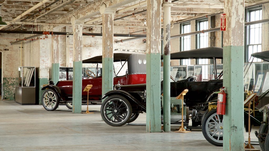 Model T Auto Heritage Complex og byder på kulturarvsgenstande og interiør