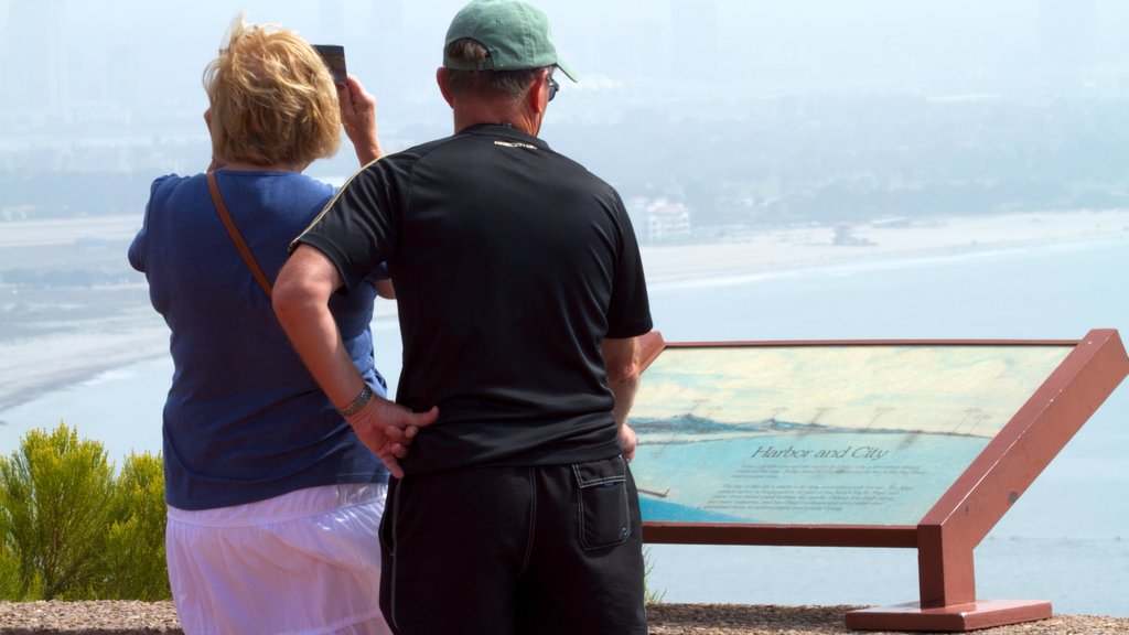 Cabrillo National Monument featuring a monument and views as well as a couple