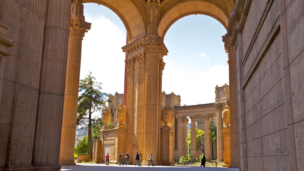 Palace of Fine Arts caracterizando um pequeno castelo ou palácio