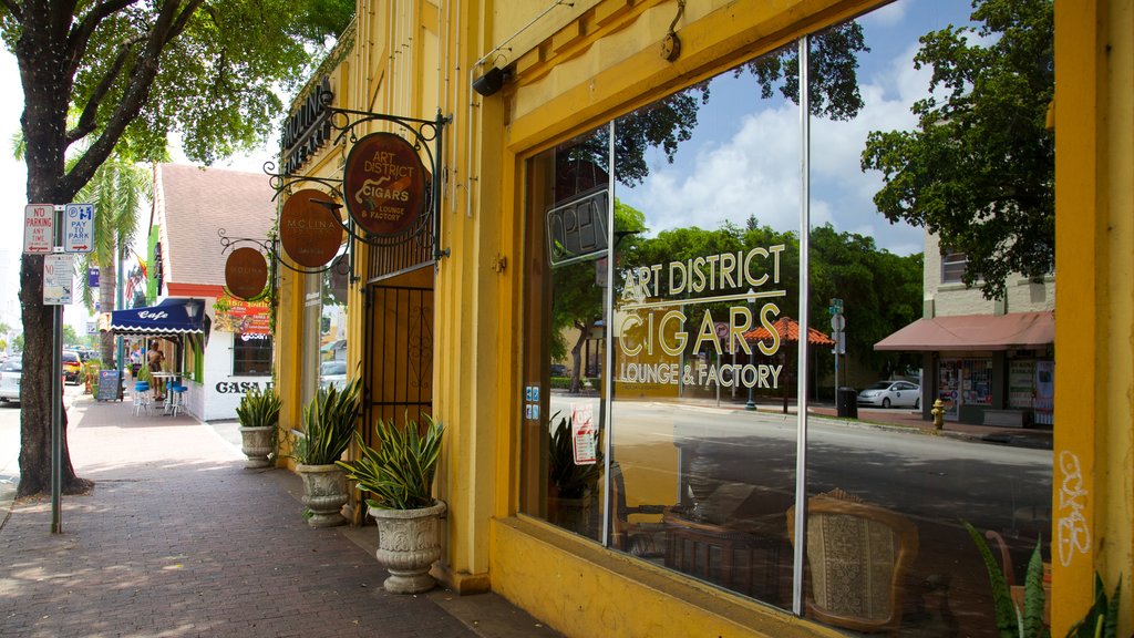 Little Havana que inclui compras, uma cidade e cenas de rua