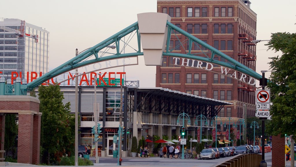 Historic Third Ward featuring signage