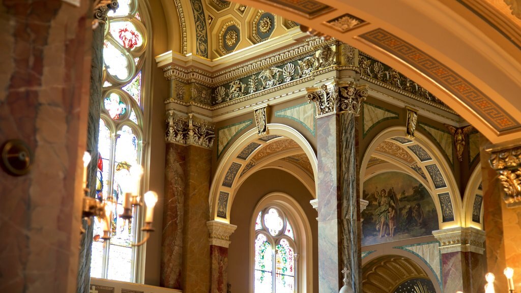 Basilica of Saint Josaphat which includes interior views, heritage elements and religious elements