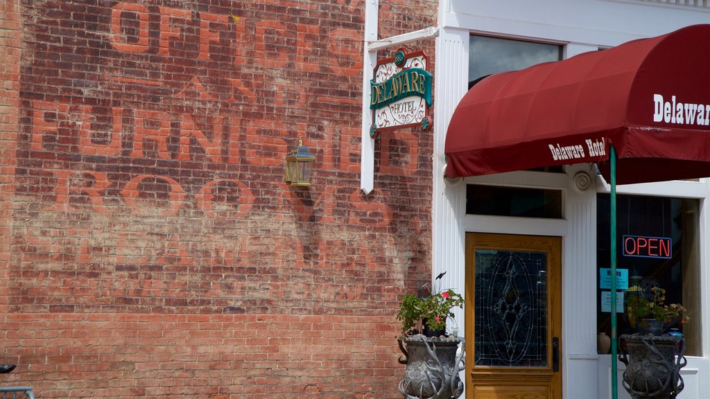 Leadville which includes signage