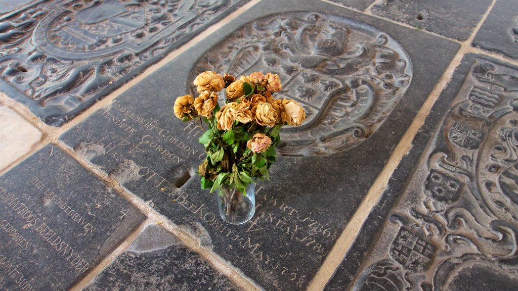 The Old Church showing flowers