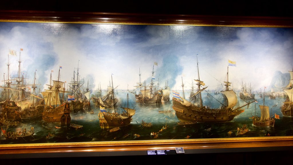 National Maritime Museum showing art and interior views