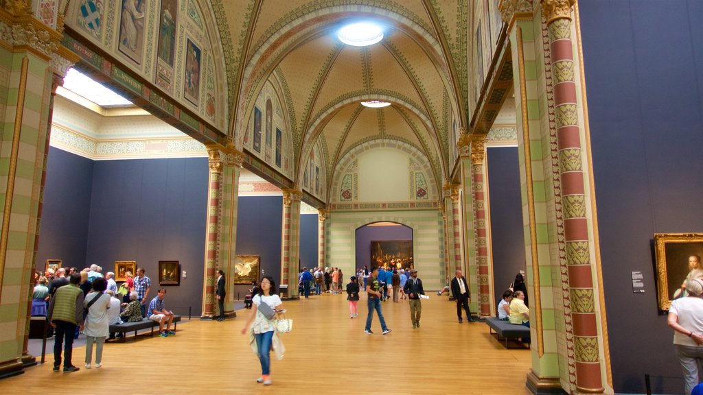 Rijksmuseum ofreciendo arte, vistas interiores y elementos del patrimonio