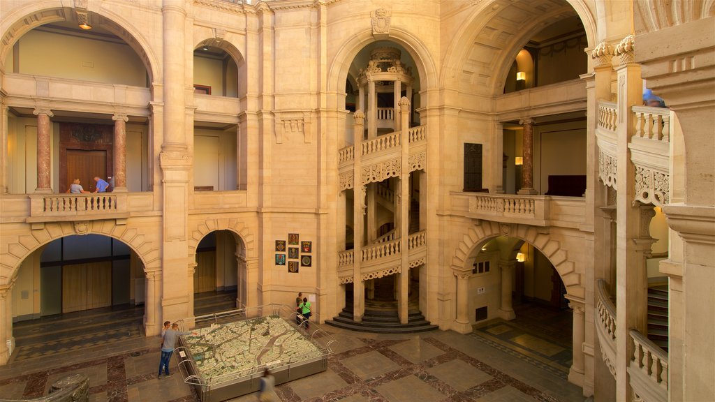 New Town Hall showing heritage elements and interior views