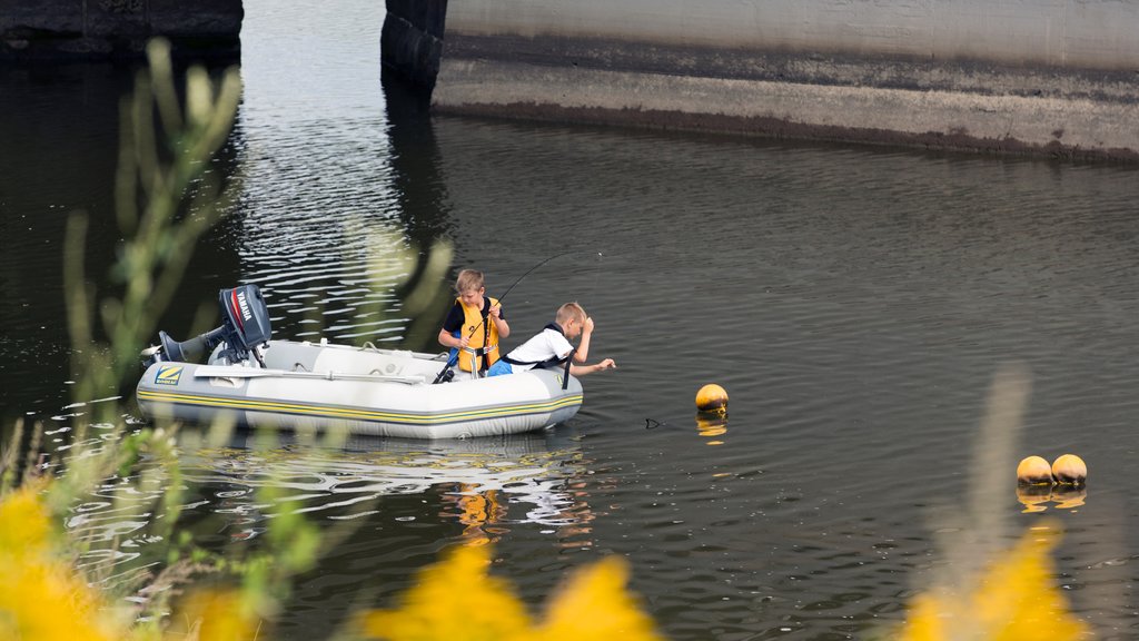 Lillestrom showing fishing, a river or creek and boating