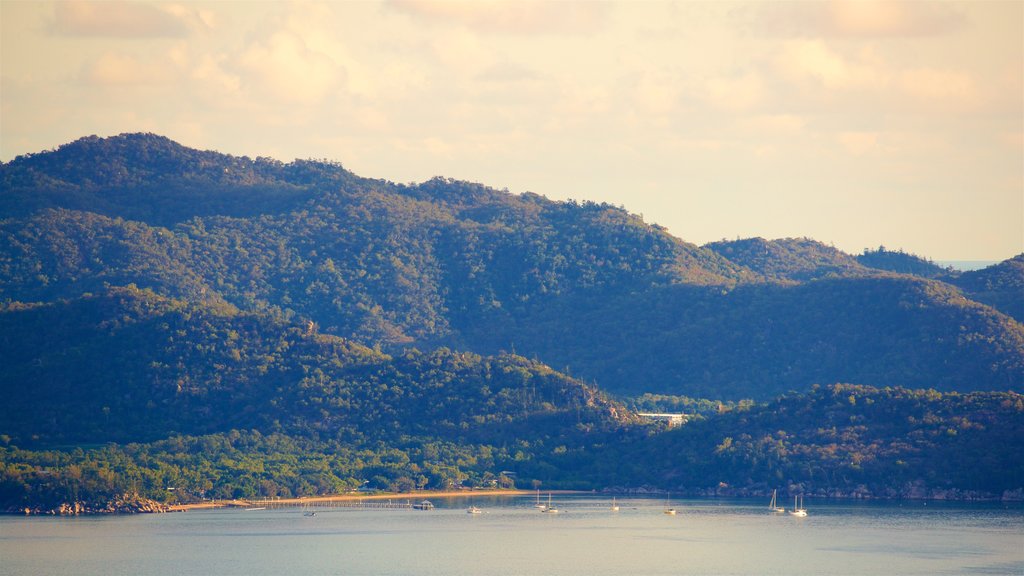 Magnetic Island showing a sunset, tranquil scenes and a bay or harbour