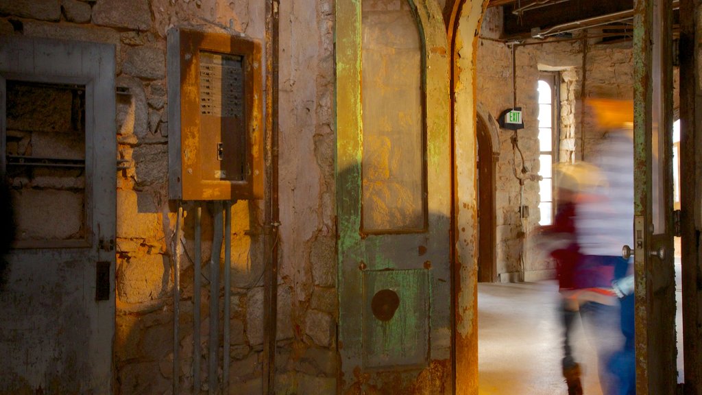 Eastern State Penitentiary showing interior views