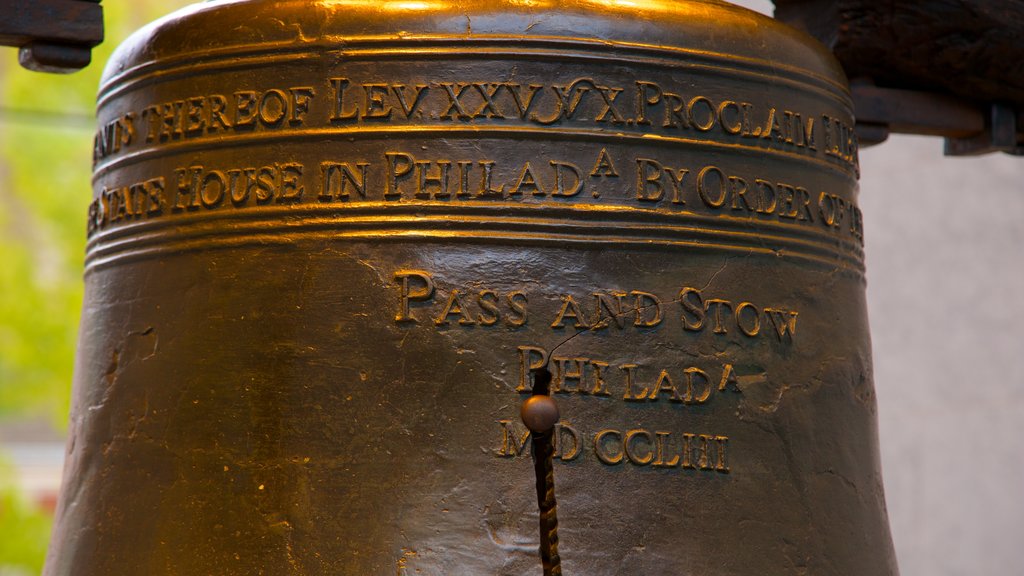 Liberty Bell, Philadelphia, Pennsylvania, De forente stater fasiliteter samt skilt