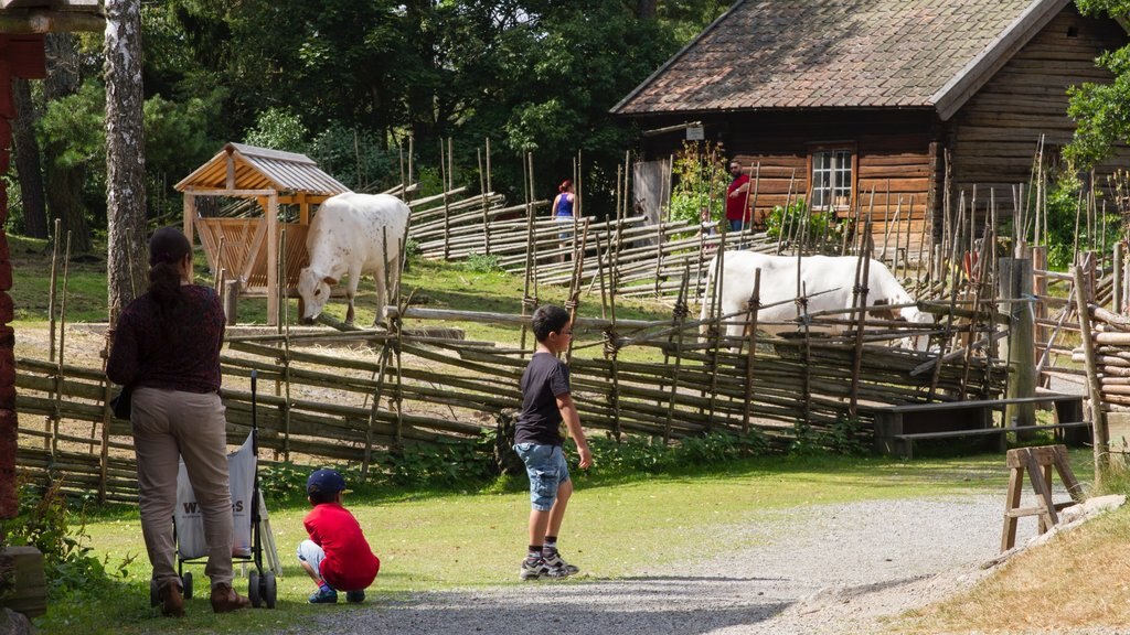 Sodertalje which includes farmland and land animals as well as a family