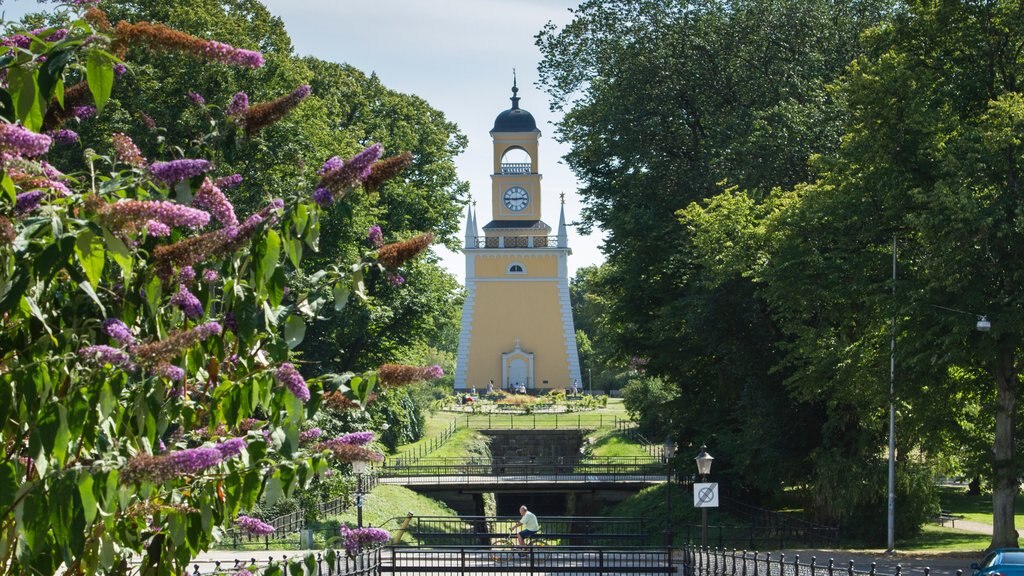 Karlskrona featuring wild flowers and a garden