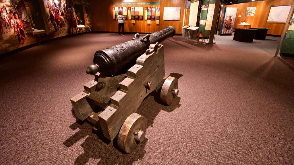 Fort Pitt Museum featuring interior views and heritage elements