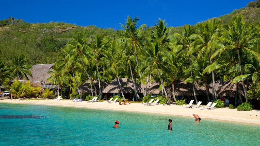 Sofitel Resort Beach showing a beach, swimming and tropical scenes