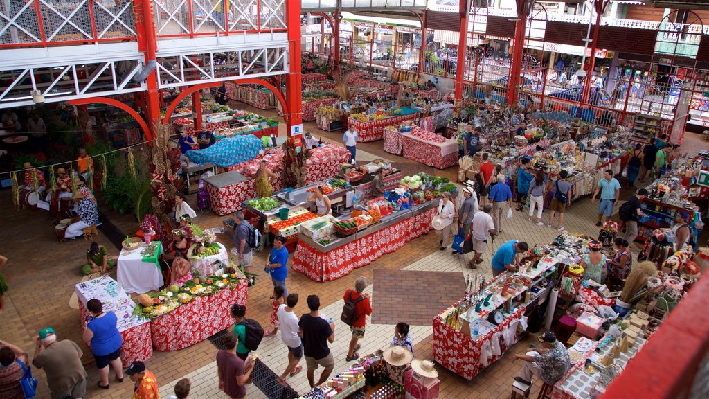 Markt van Papeete toont markten