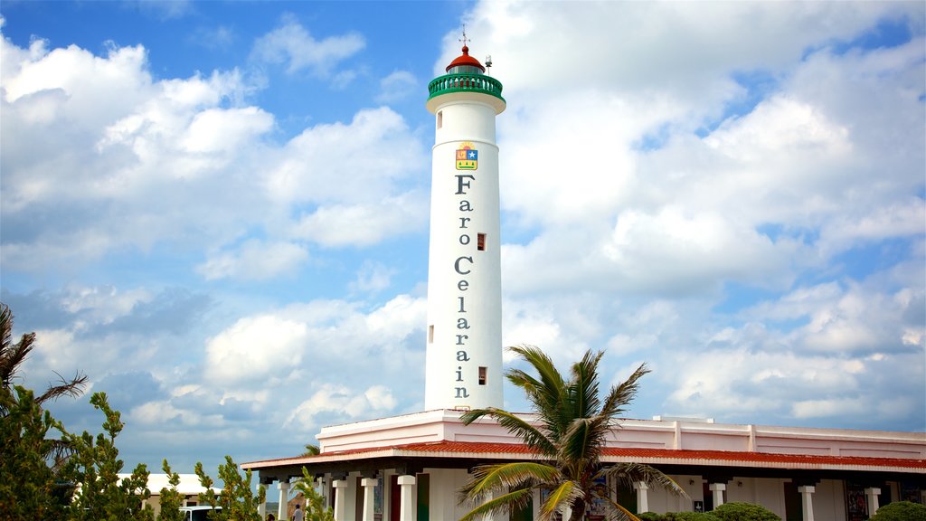 Farol de Punta Celerain que inclui um farol