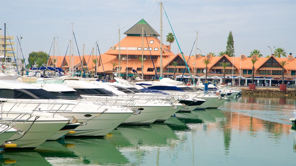 Vilamoura Marina which includes a bay or harbour