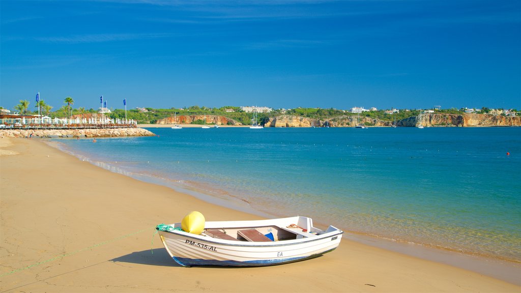 Rocha Beach which includes a beach and general coastal views