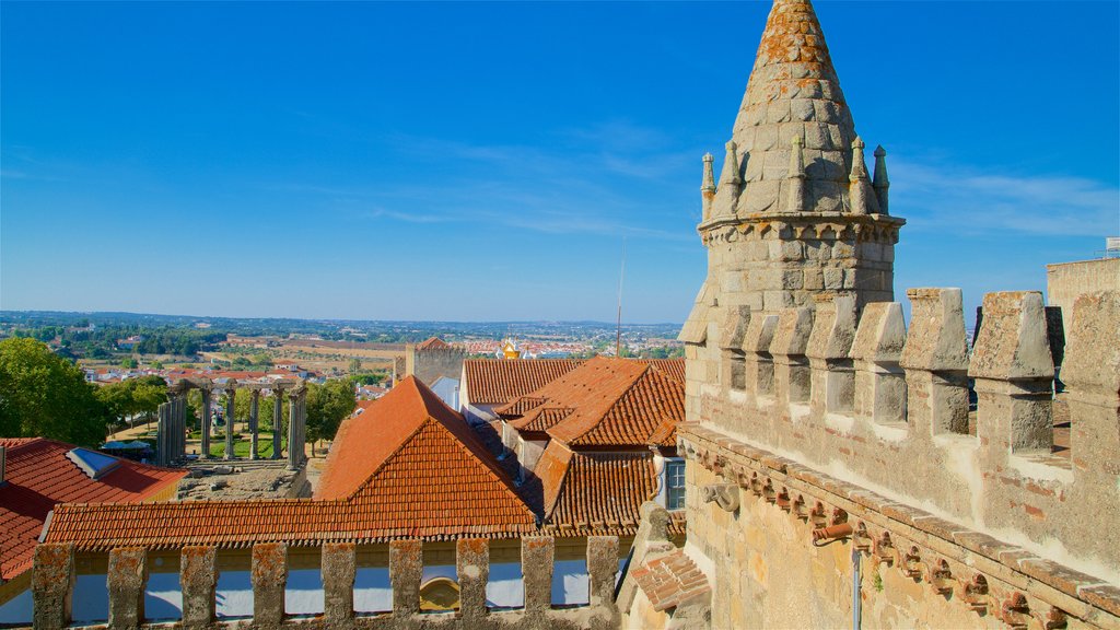 Evora Cathedral featuring heritage elements and a city