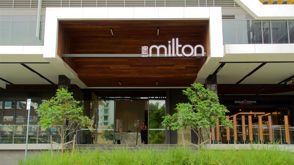 Milton featuring signage