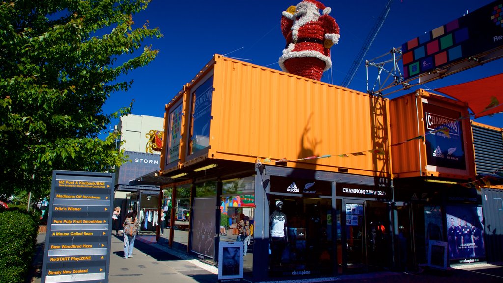 Restart Mall showing shopping and signage