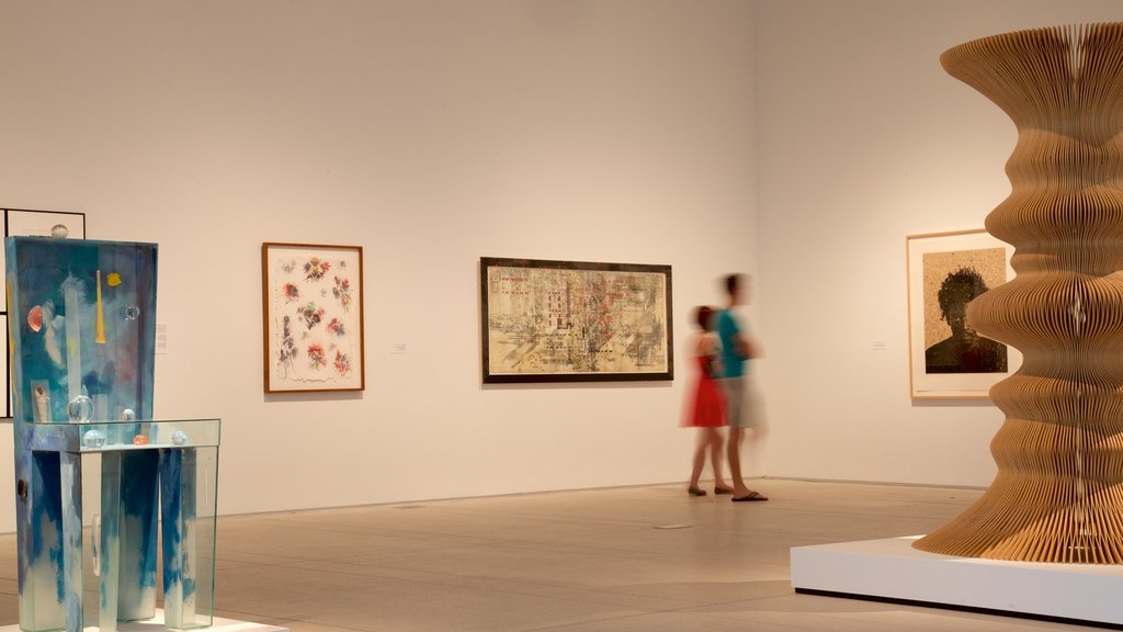 Tampa Museum of Art showing interior views and art