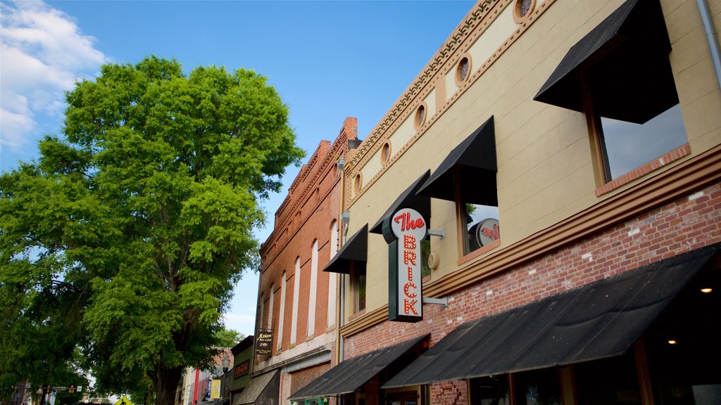 Milledgeville featuring signage