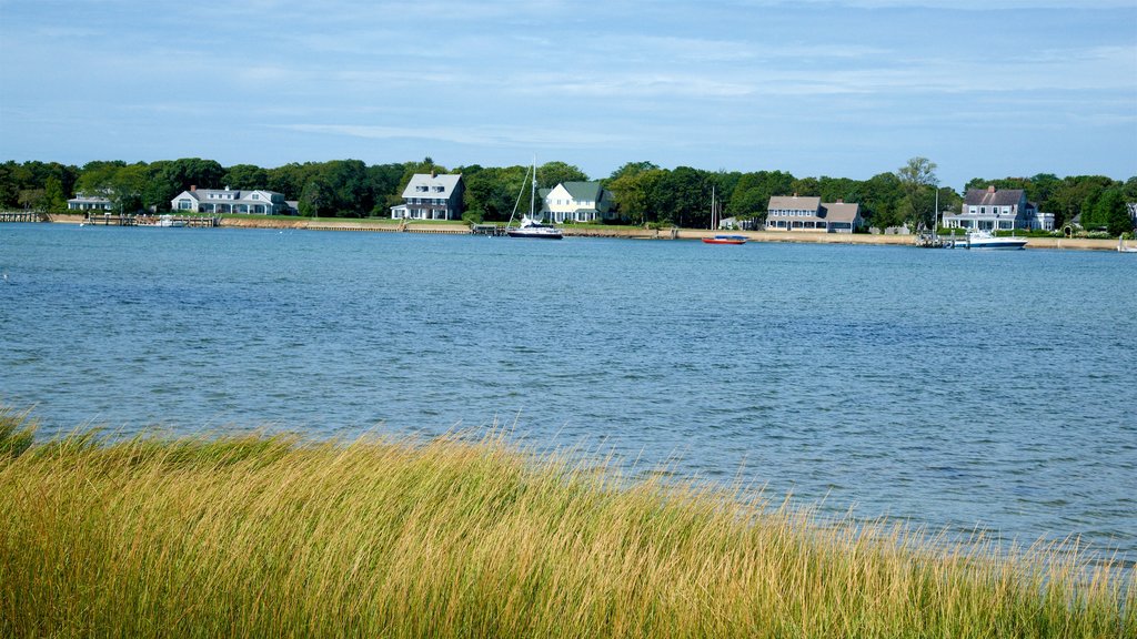 West Dennis Beach which includes a river or creek