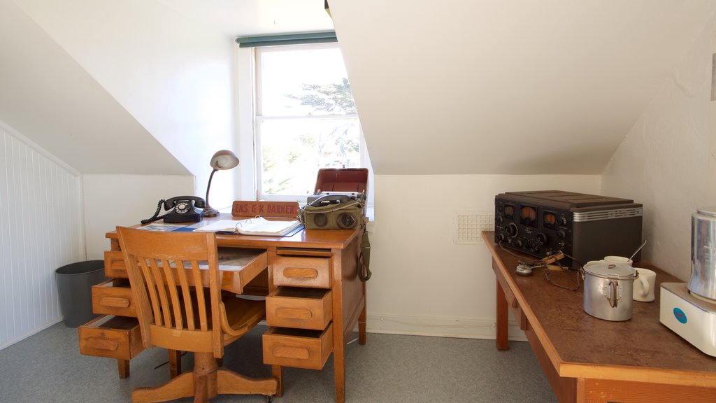 Point Pinos Lighthouse showing interior views