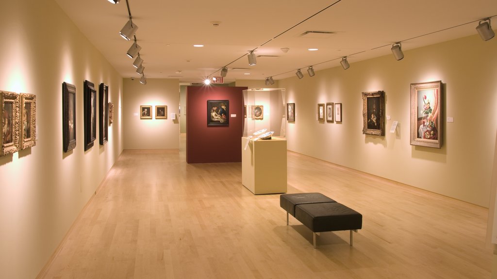 Phoenix Art Museum showing interior views and art