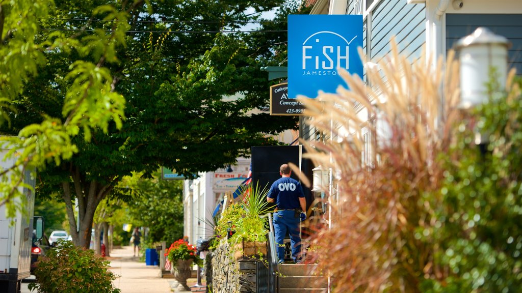 Jamestown featuring signage