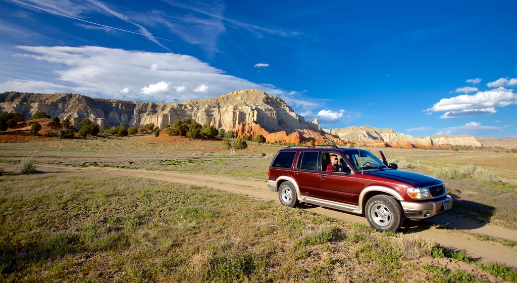 Kodachrome Basin State Park showing tranquil scenes, mountains and off-road driving