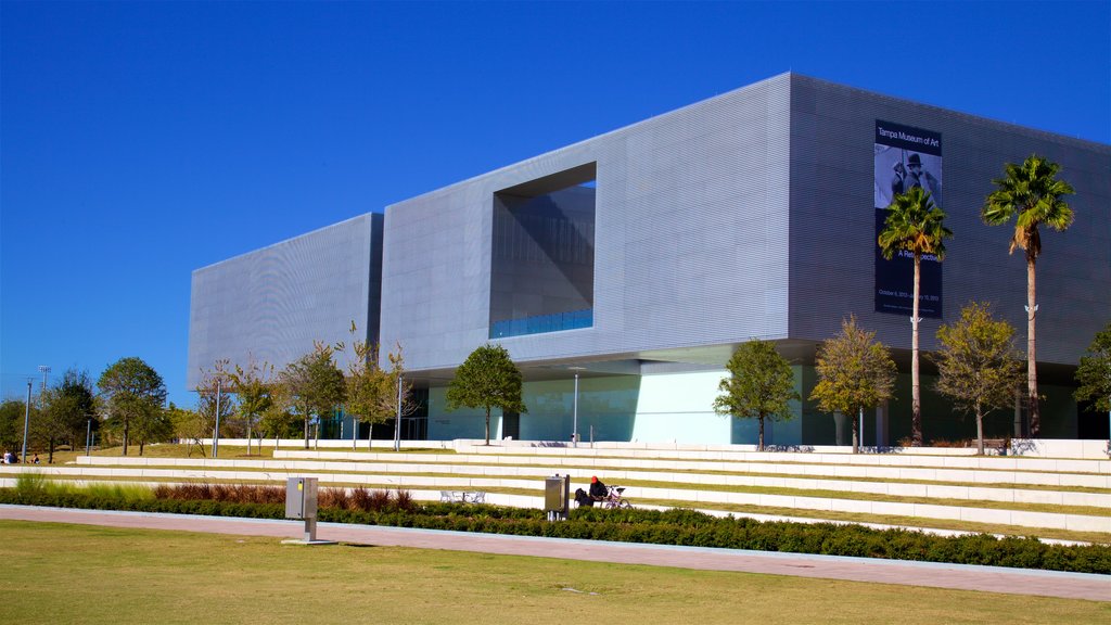 Tampa Museum of Art mostrando arquitectura moderna