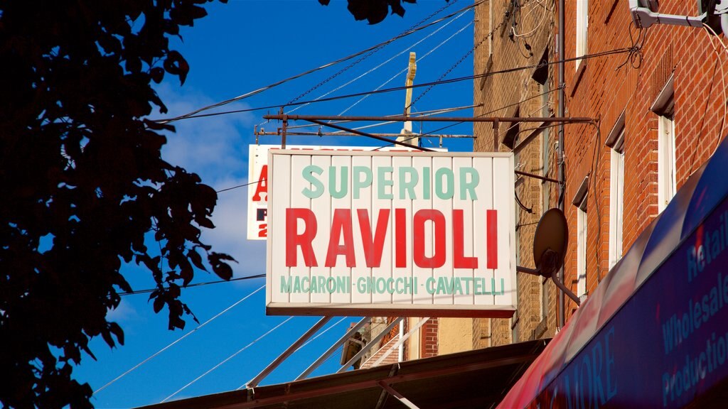 Marché Italien qui includes signalisation