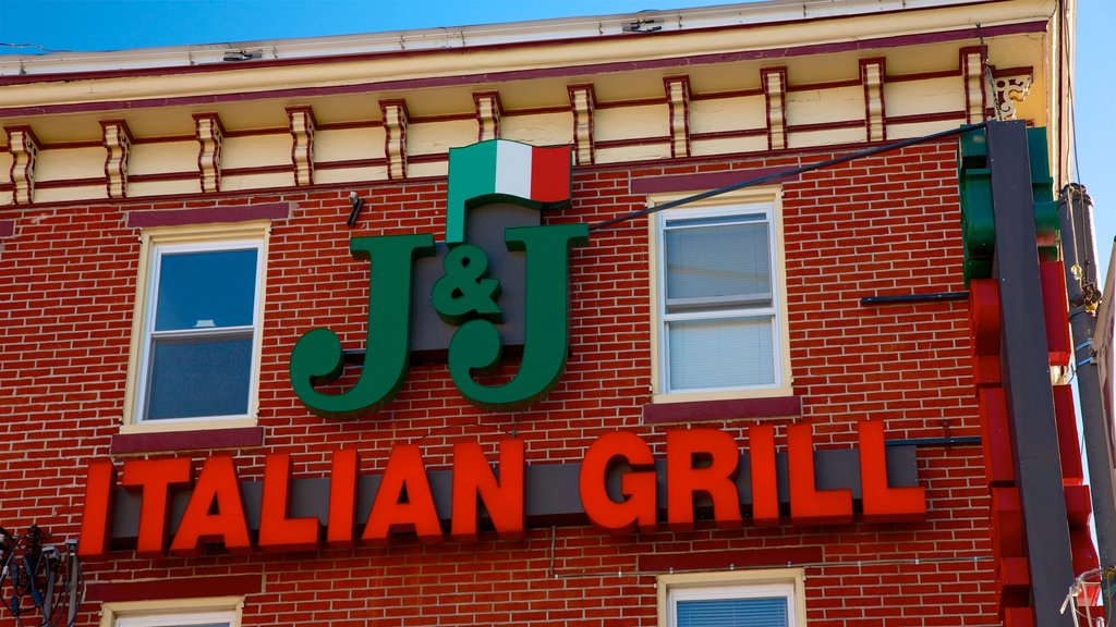 Italian Market which includes signage