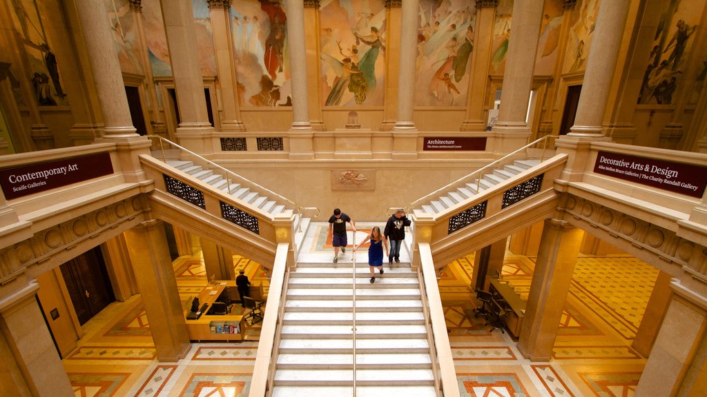 Carnegie Museum of Art which includes heritage elements, interior views and art