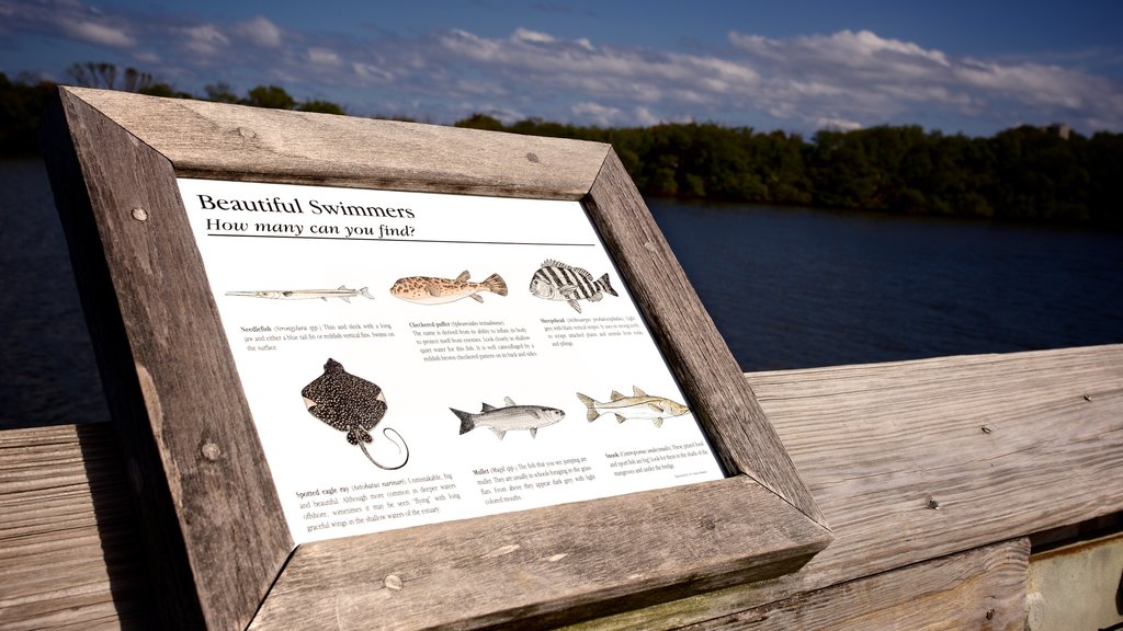 John D. MacArthur Beach State Park showing signage