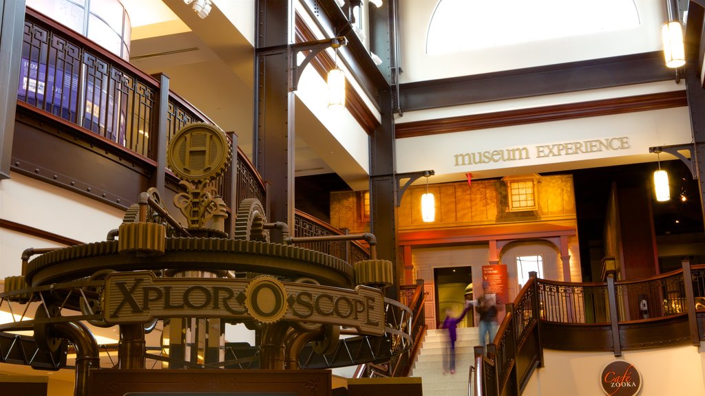 The Hershey Story Museum showing interior views