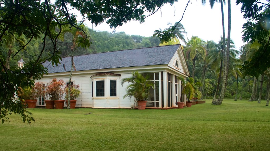 Allerton Botanical Garden showing a house and a garden