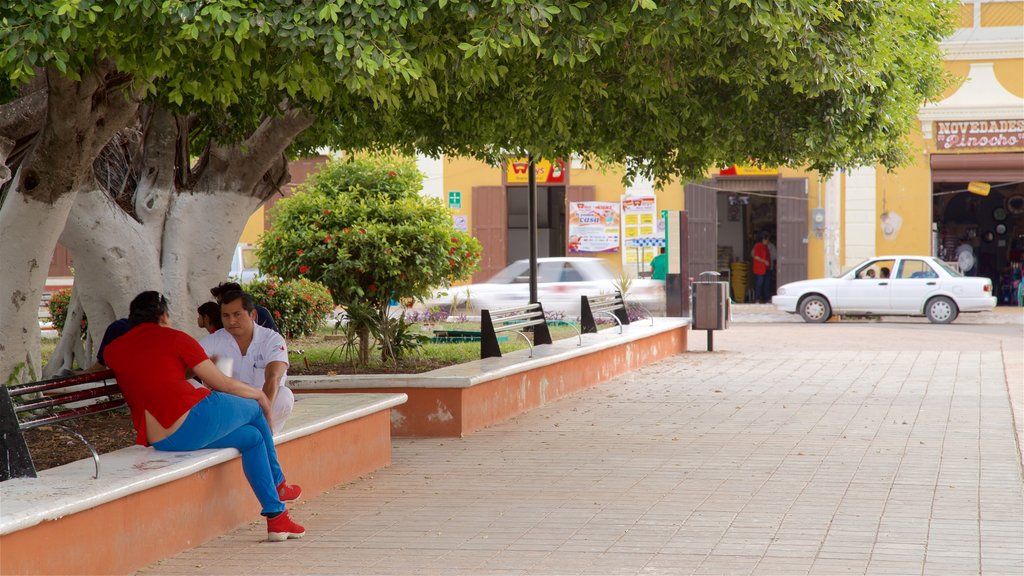 Hopelchen mostrando um parque assim como um casal