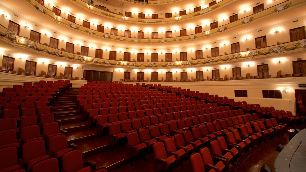 Teatro Peon Contreras which includes theatre scenes and interior views