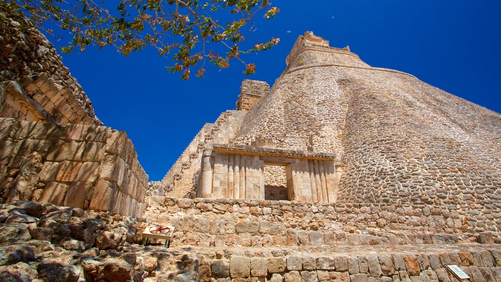 Pyramid of the Magician showing heritage architecture