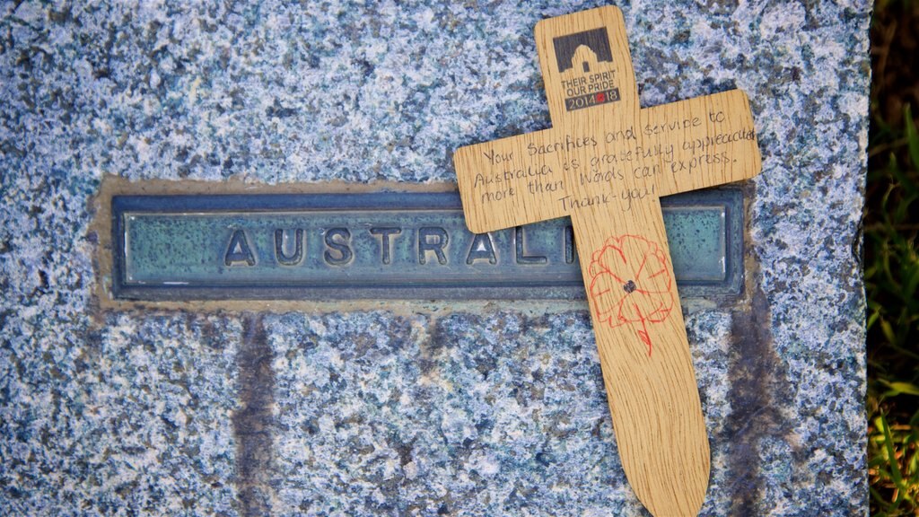 Cemitério e Memorial de UN caracterizando um cemitério